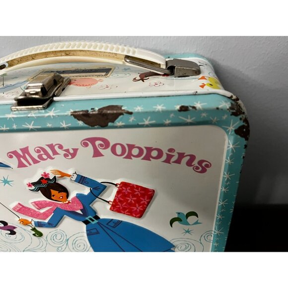 VINTAGE MARY POPPINS LUNCHBOX AND THERMOS shows well for age - Picture 4 of 13